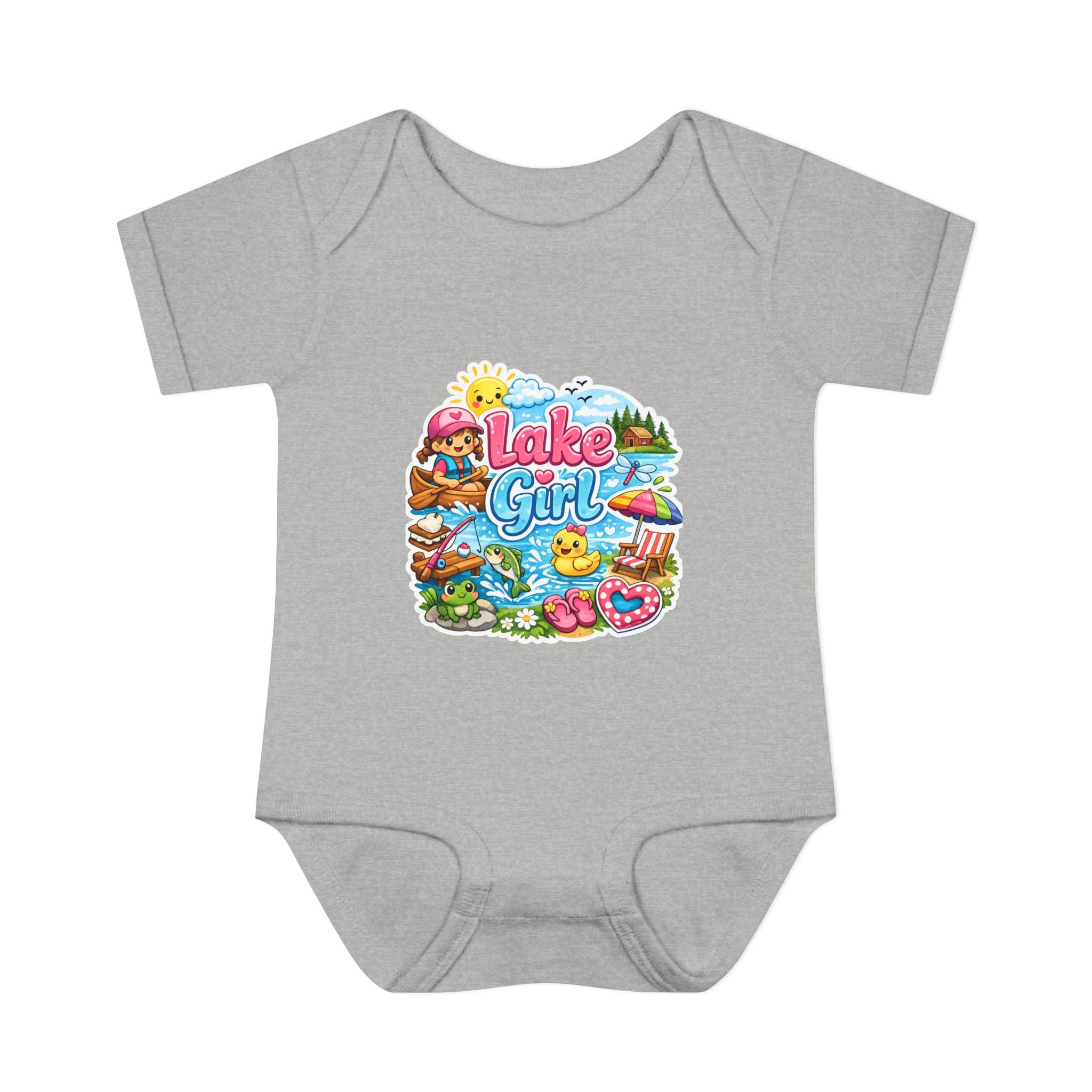 Lake Lover Infant Baby Rib Bodysuit | Cute Water-Themed Baby Onesie