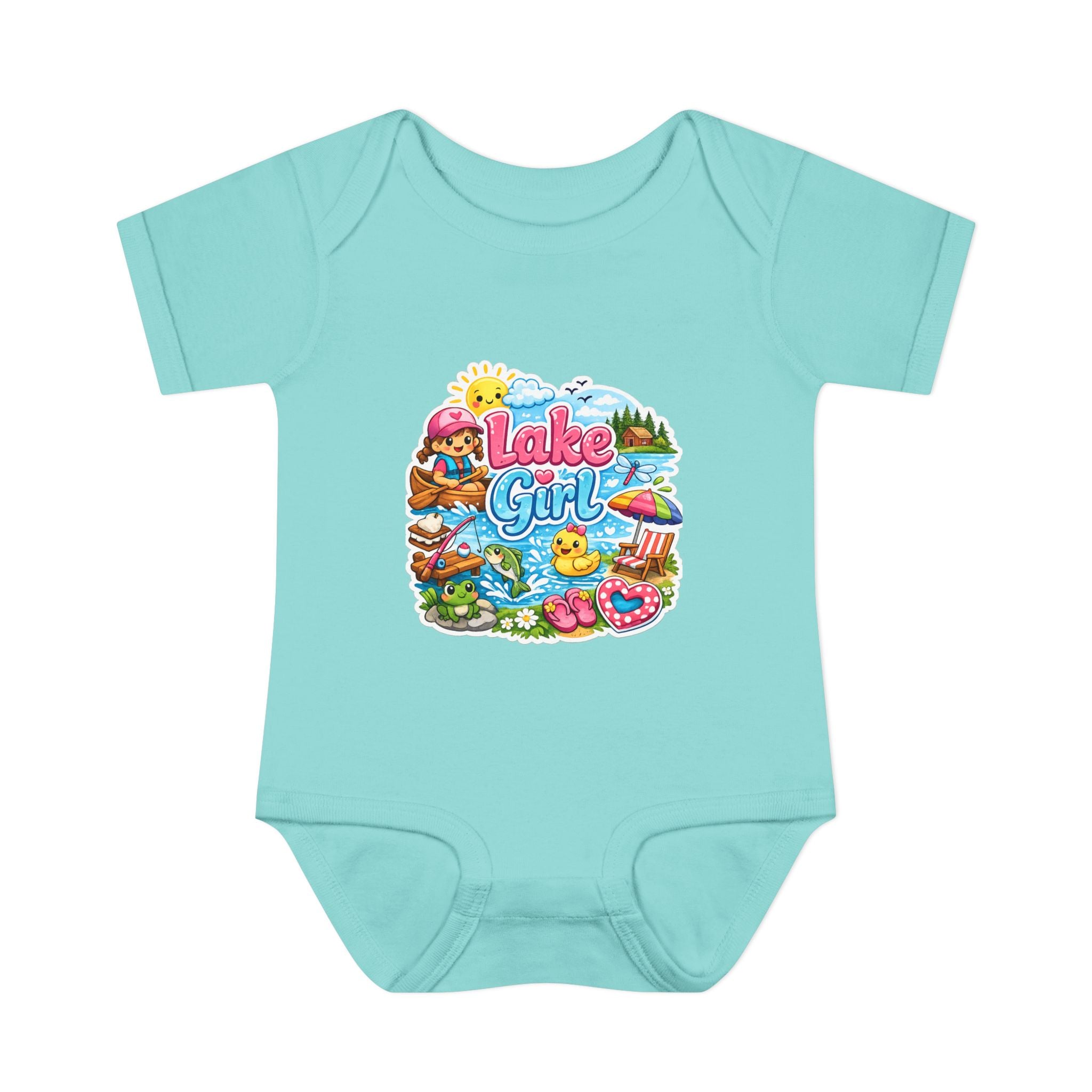 Lake Lover Infant Baby Rib Bodysuit | Cute Water-Themed Baby Onesie