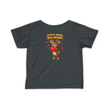 Little Buck Big Heart Baby Shirt Boys Valentine Outfit Cute Deer Toddler Tee 6M | 24M Woodland Baby Clothes