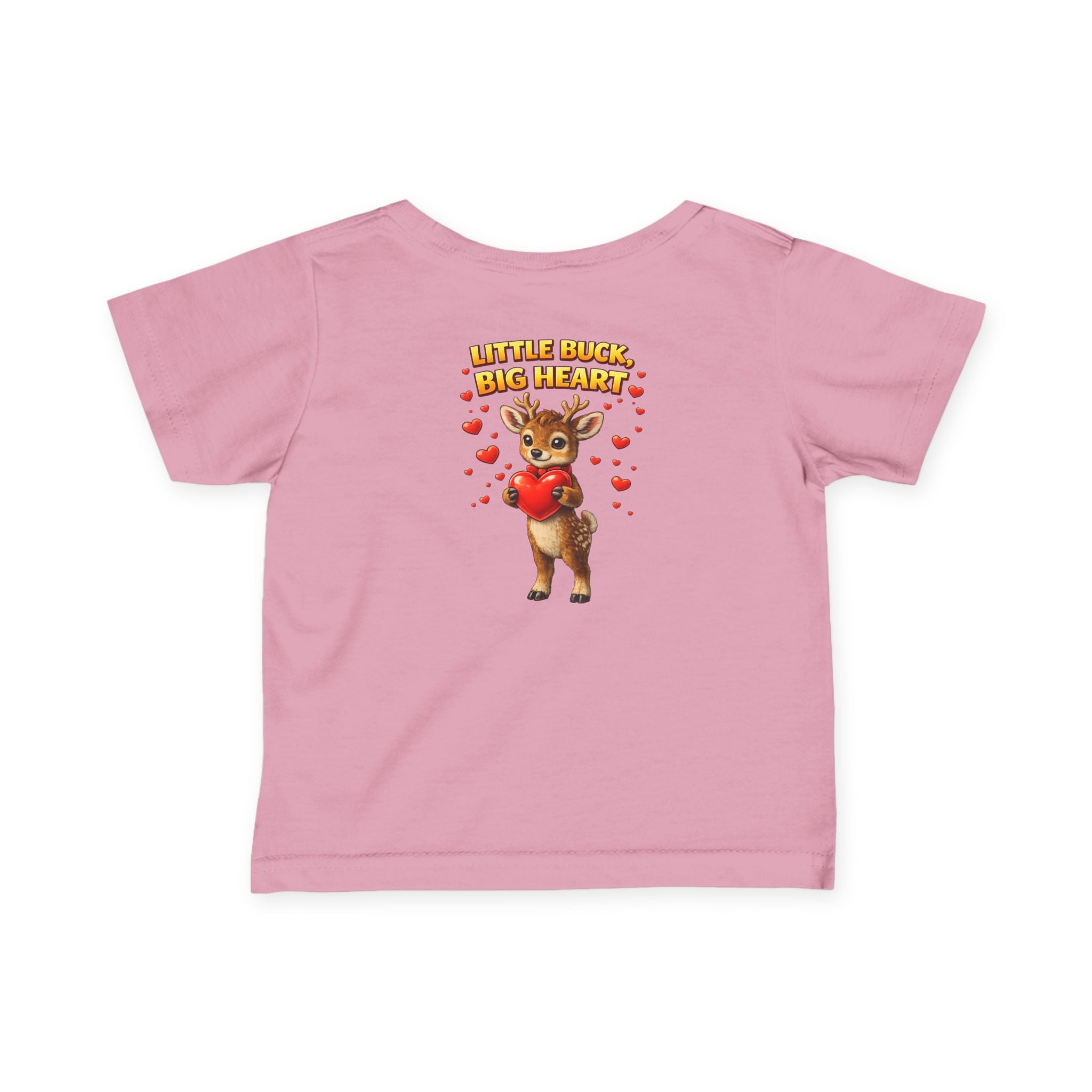 Little Buck Big Heart Baby Shirt Boys Valentine Outfit Cute Deer Toddler Tee 6M | 24M Woodland Baby Clothes