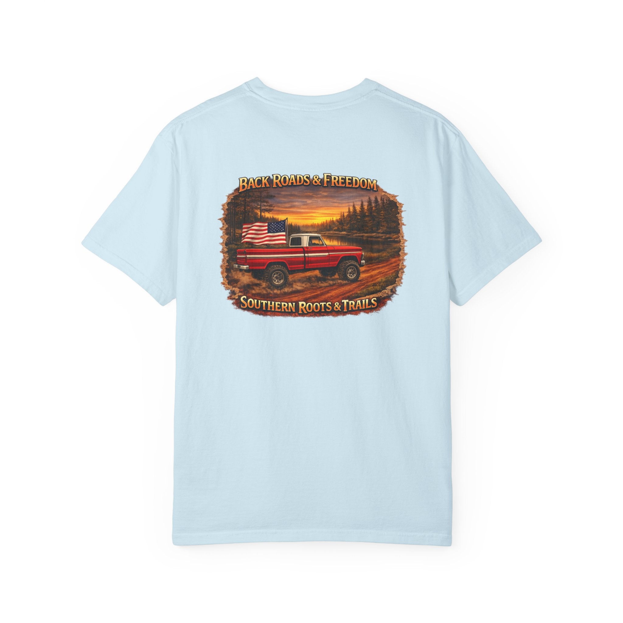 Back Roads & Freedom Red Truck Tee