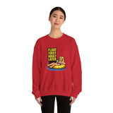 Crewneck Sweatshirt — "Float First, Adult Later" Pool Tube Graphic