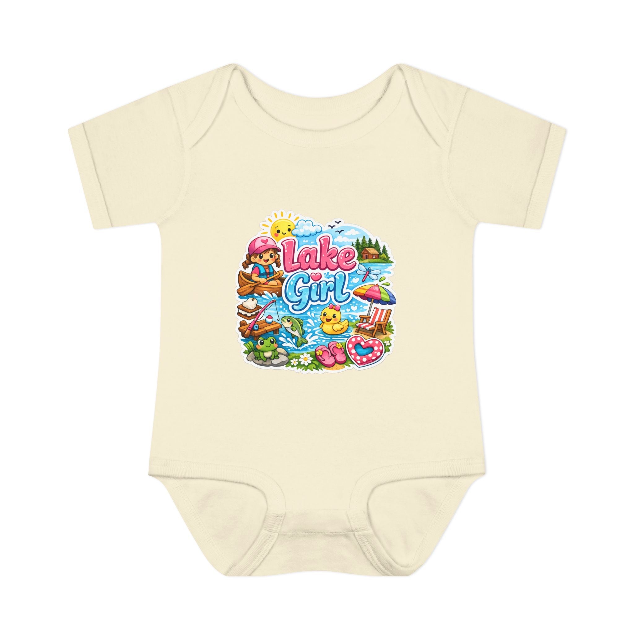 Lake Lover Infant Baby Rib Bodysuit | Cute Water-Themed Baby Onesie