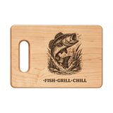 Bass Fishing Engraved Cutting Board