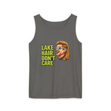 Lake Hair Don't Care Tank Top | Retro Mullet Lake Life Sleeveless Tee