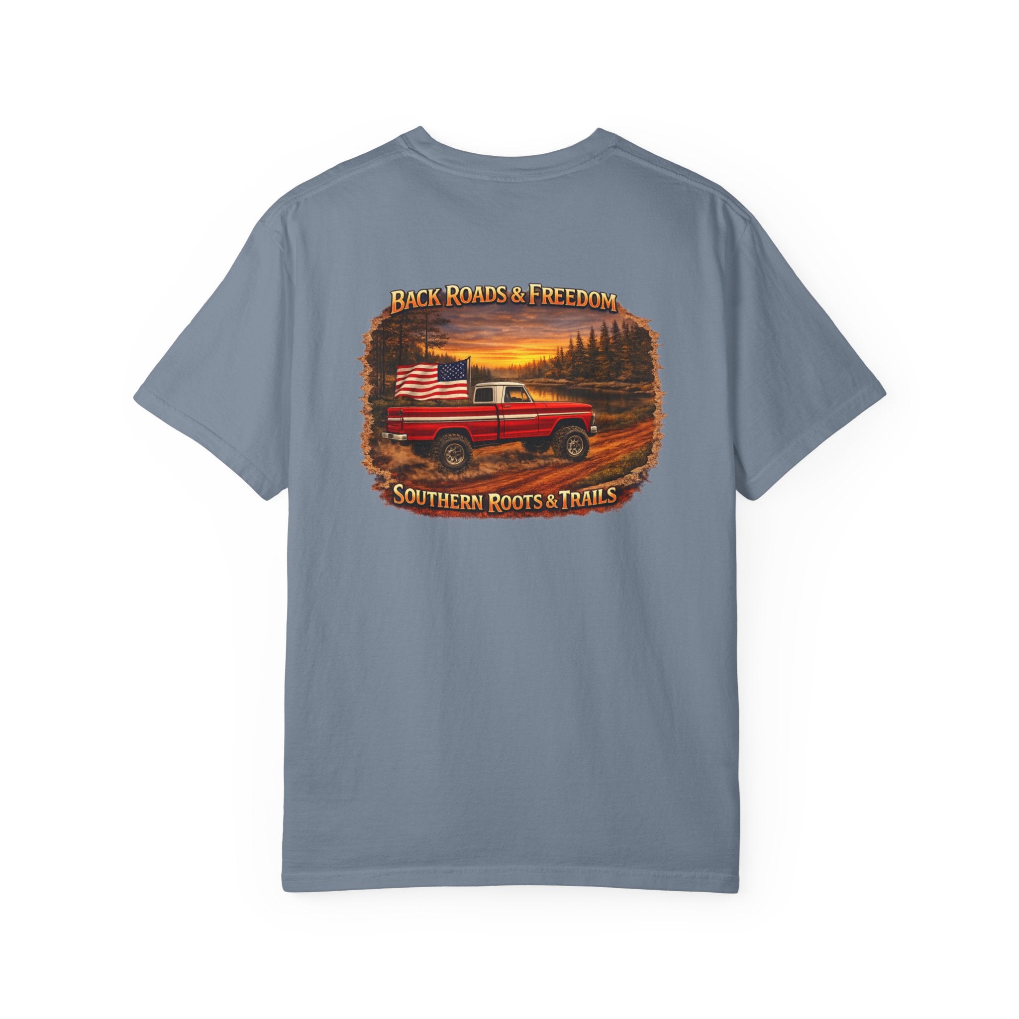 Back Roads & Freedom Red Truck Tee