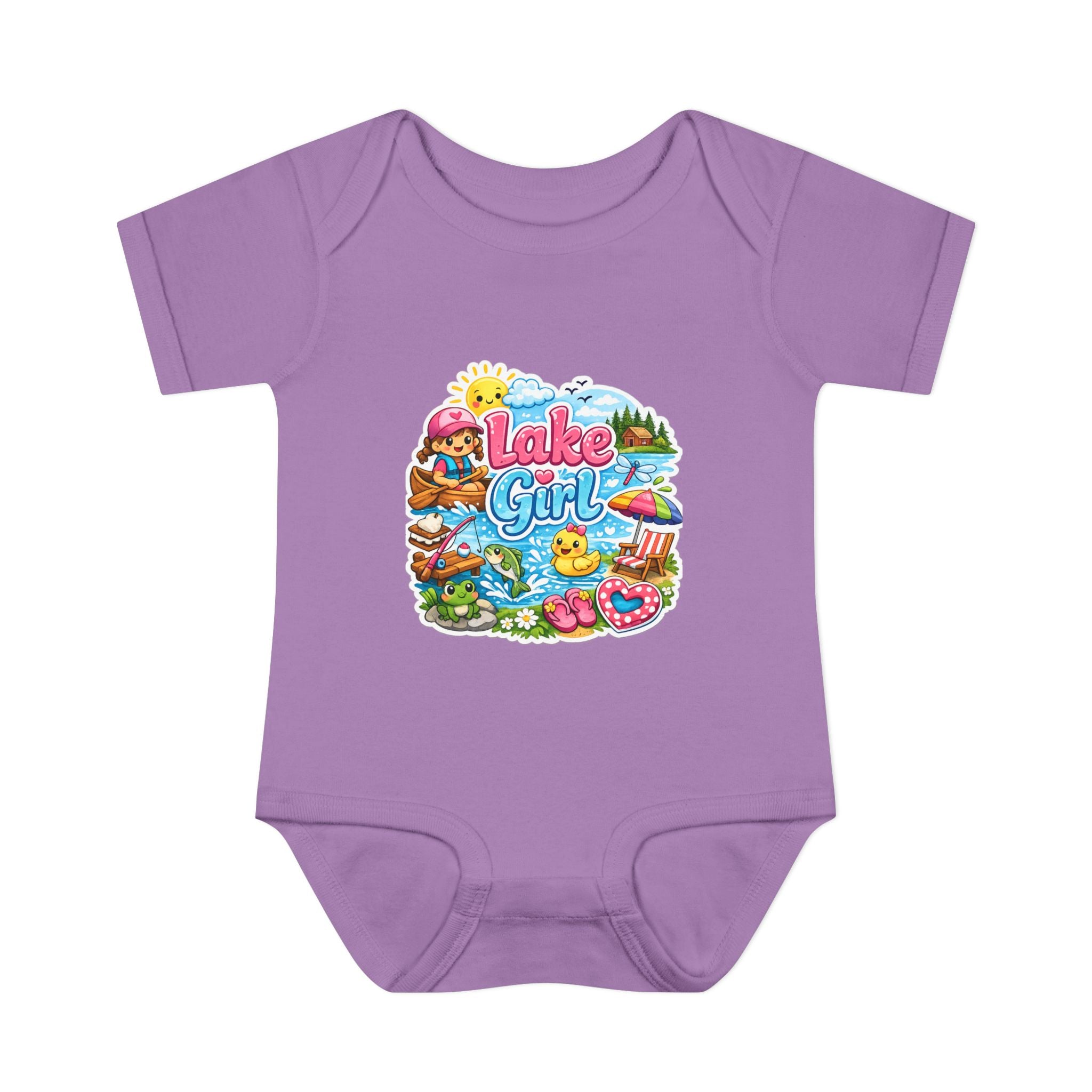Lake Lover Infant Baby Rib Bodysuit | Cute Water-Themed Baby Onesie