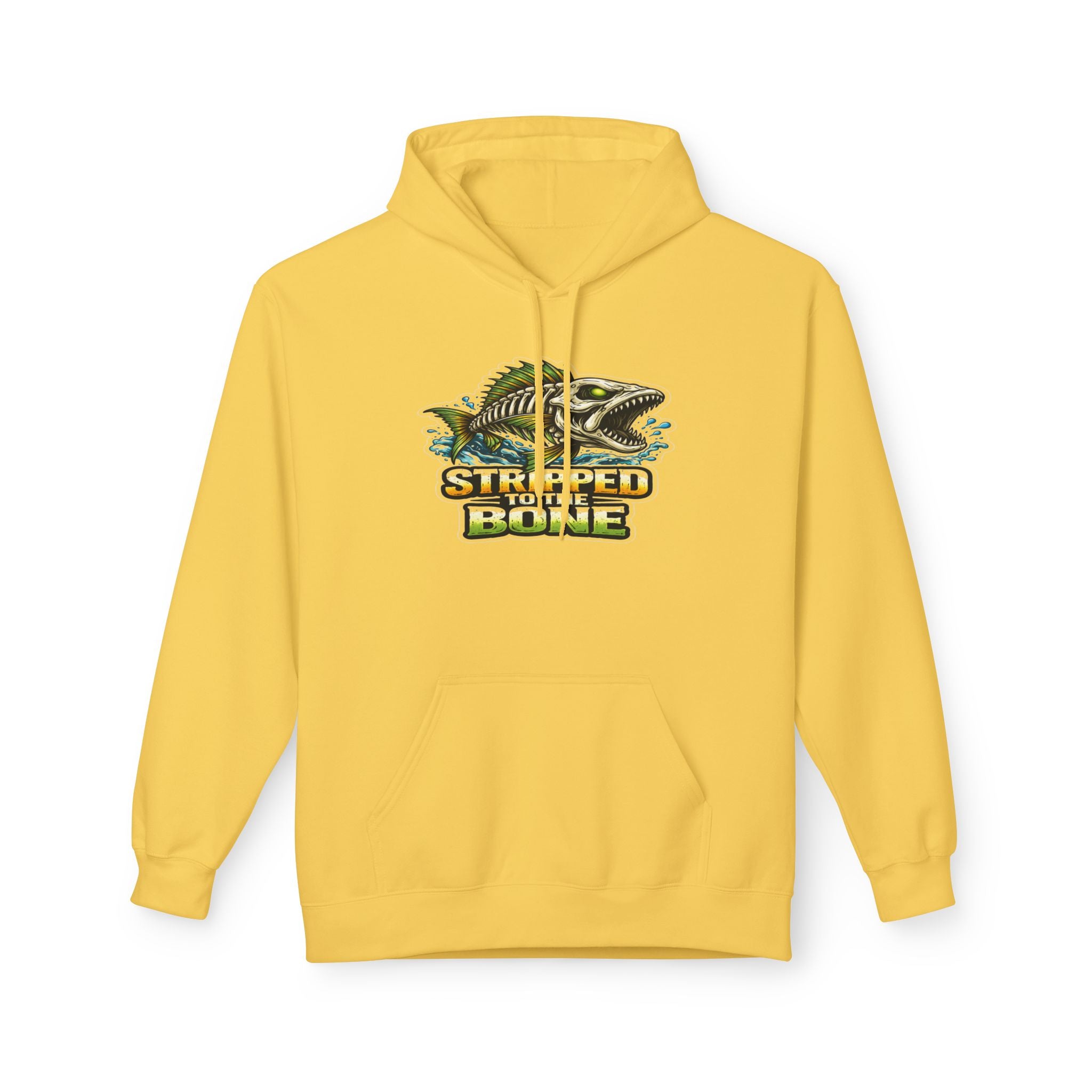 Skelton Fish Graphic Hoodie | Fishing Ocean Angler Design