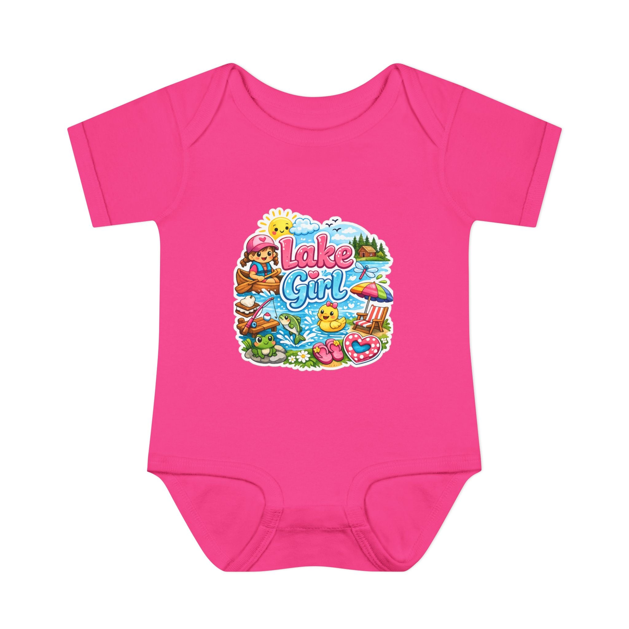 Lake Lover Infant Baby Rib Bodysuit | Cute Water-Themed Baby Onesie