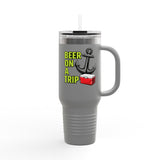 Beer On A Trip anchor cooler Tumbler | 40oz Insulated Travel Mug