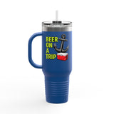 Beer On A Trip anchor cooler Tumbler | 40oz Insulated Travel Mug