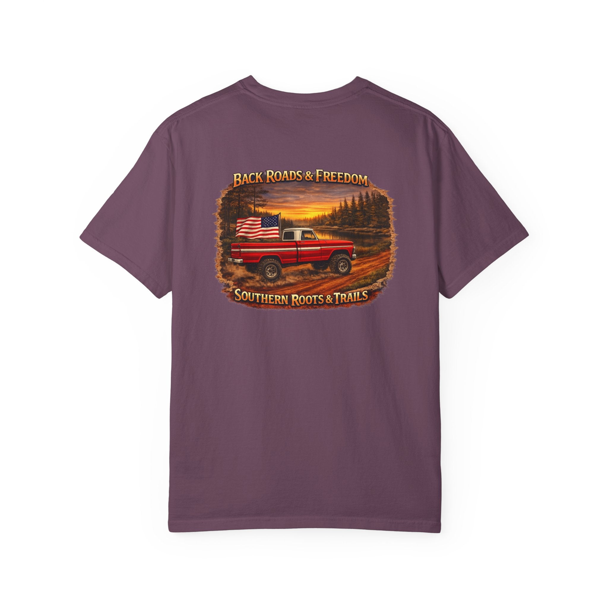 Back Roads & Freedom Red Truck Tee