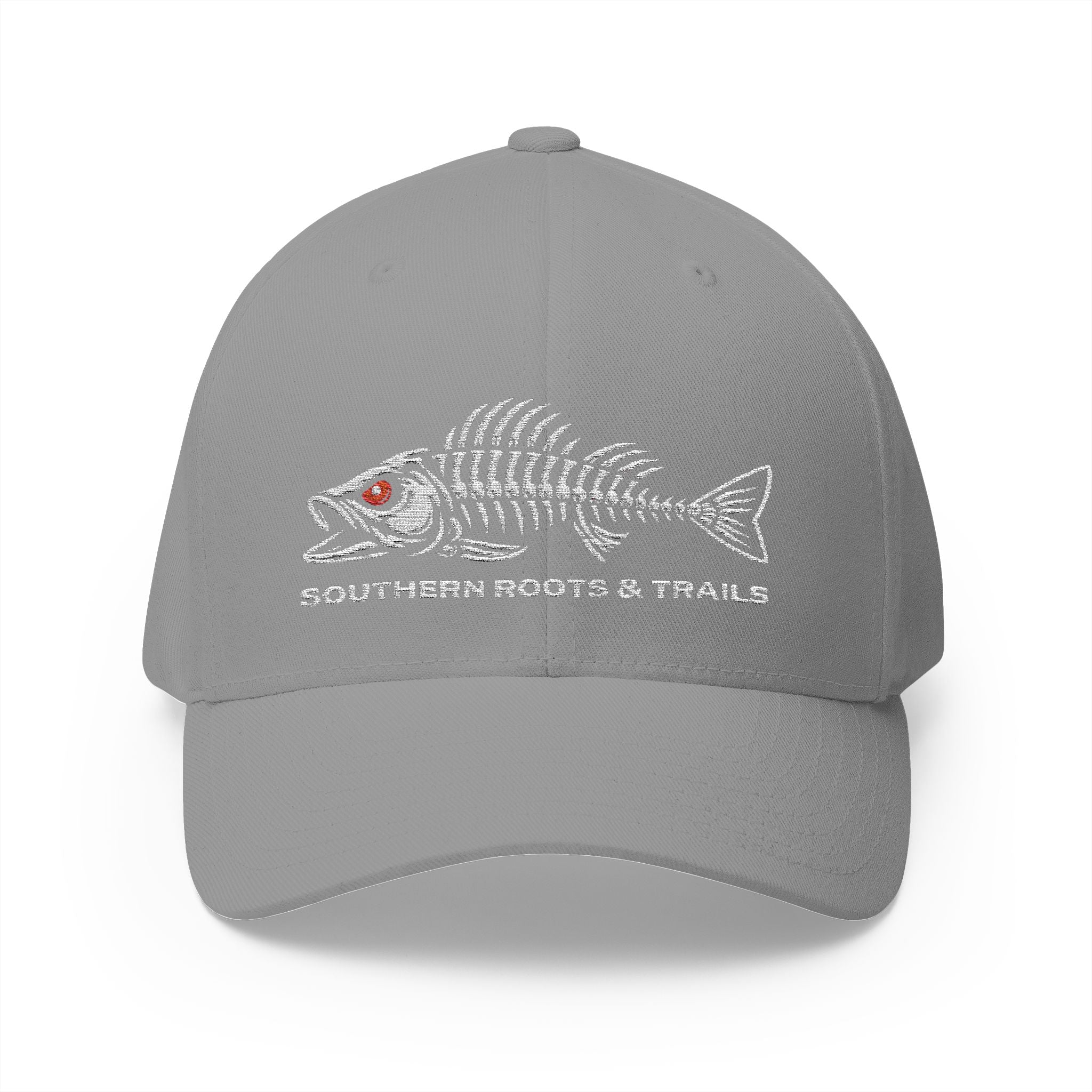 Skeleton Bass Fishing Hat — Embroidered Fishing Cap