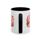 Love You Heart Floral Accent Coffee Mug | Roses, Envelope, Pink Hearts