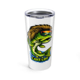 Mullet Bass Lake Life Tumbler 20oz | Fishing Bass Cup