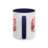 Love You Heart Floral Accent Coffee Mug | Roses, Envelope, Pink Hearts