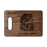 Bass Fishing Engraved Cutting Board